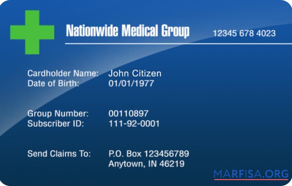 Printable Nationwide medical group medical card example